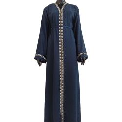Abaya Casablanca Bleu nuit