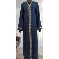 Abaya Casablanca Bleu nuit