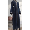 Abaya Casablanca Bleu nuit