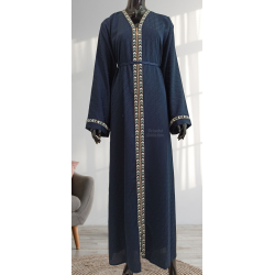 Abaya Casablanca Bleu nuit