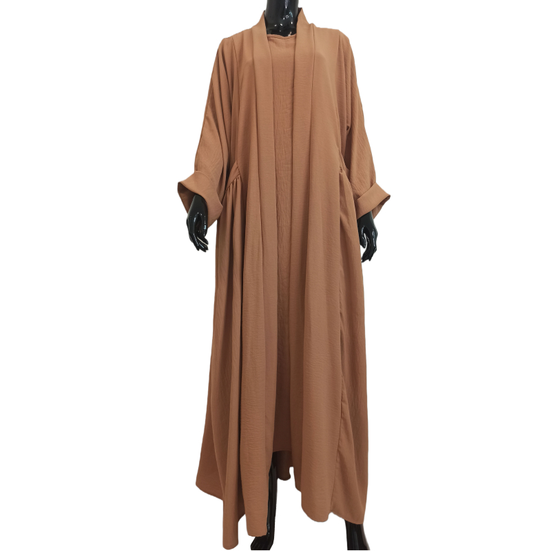 Abaya Manama Marron crème