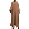 Abaya Manama Marron crème