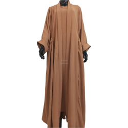 Abaya Manama Marron crème