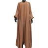 Abaya Manama Marron crème