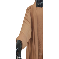 Abaya Manama Marron crème