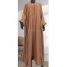 Abaya Manama Marron crème