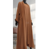 Abaya Manama Marron crème