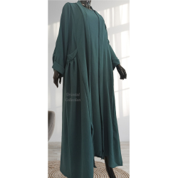Abaya Manama Bleu azur