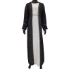 Abaya Instanbul Black silver
