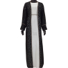Abaya Instanbul Black silver