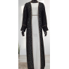 Abaya Instanbul Noire argentée