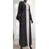 Abaya Instanbul Black silver