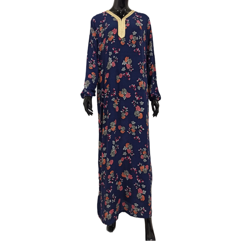 Robe Amnah bleu floral