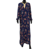 Robe Amnah bleu floral