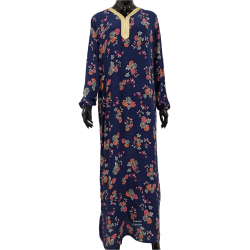 Robe Amnah bleu floral