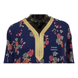 Robe Amnah bleu floral