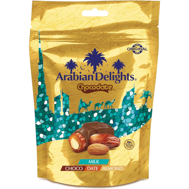 Dattes enrobées au chocolat et fourrées aux amandes (500g)