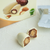 Dattes enrobées au chocolat blanc et fourrées aux amandes (400g)