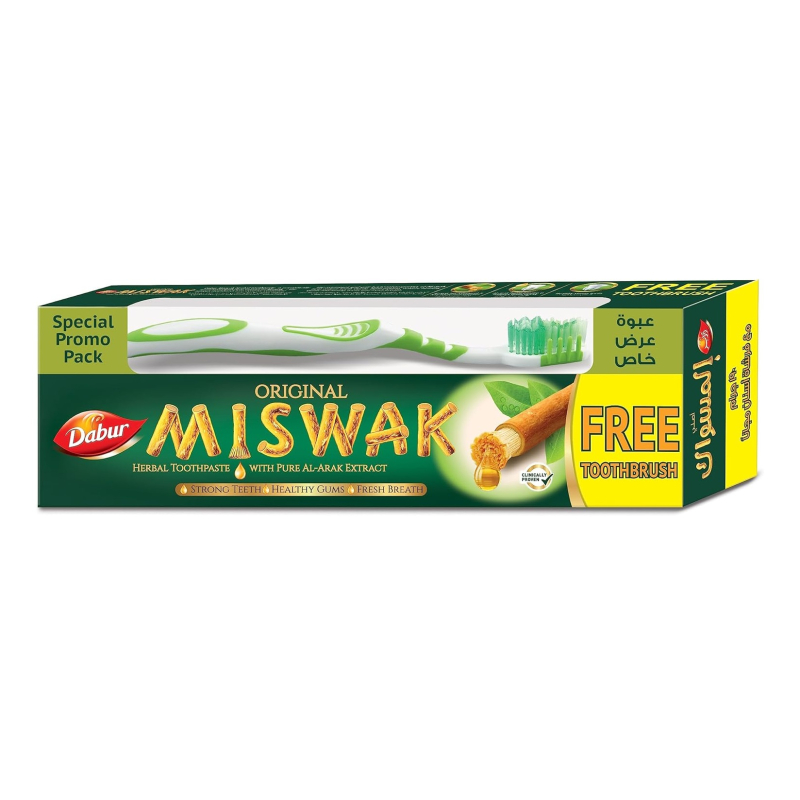 Dentifrice au Siwak Dabur (190g) + brosse à dents