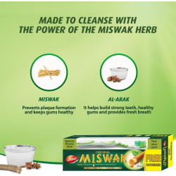 Dentifrice au Siwak Dabur (190g) + brosse à dents