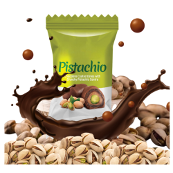 Dattes enrobées au chocolat et fourrées à la pistache (400g)