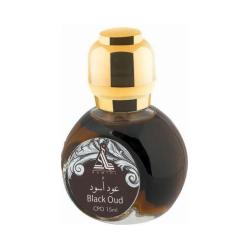 Huile parfumée Hamidi Black Oud – Attar concentré 15 ml