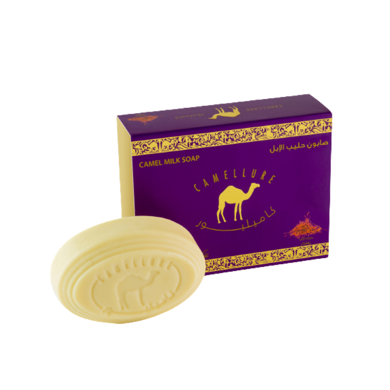 Savon au lait de chamelle, parfum Safran (125g)