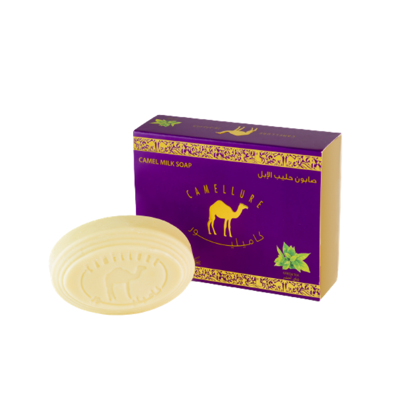 Savon au lait de chamelle, parfum Thé vert (125g)