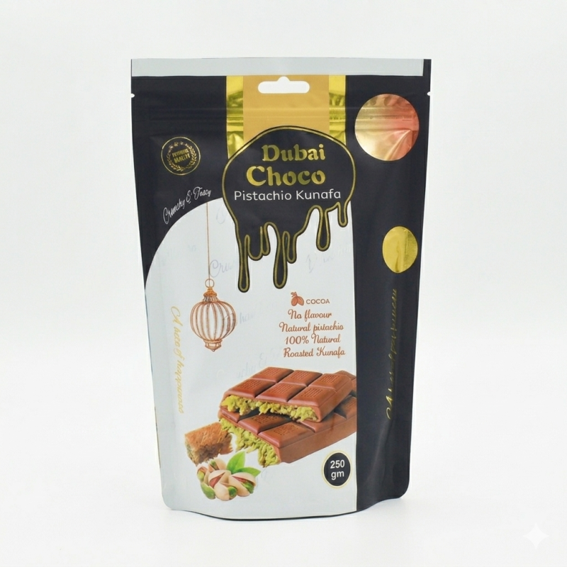 Dubai Pistachio & Kunafa Chocolate - Dubai Choco 250g